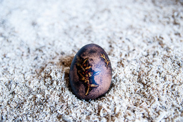 Easter egg with plant ornament