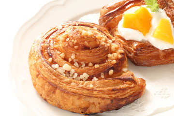 Homemade almond and sugar pastry