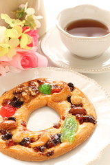 Homemade Christmas dried fruit cookies