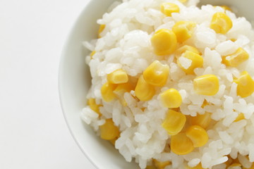 Sweet corn and rice