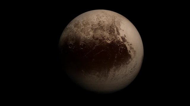 Pluto. Alpha Channel Included.