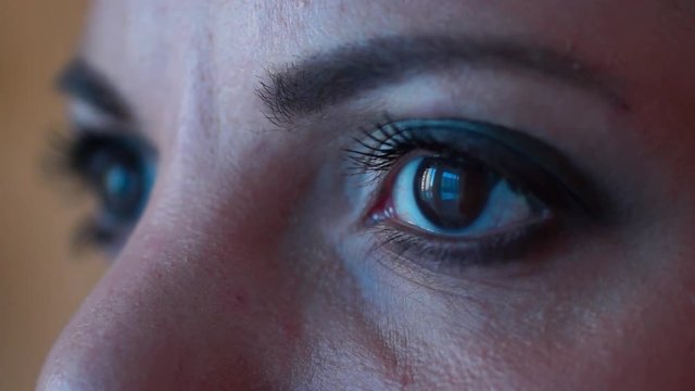 Make up of eyes close