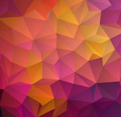 Abstract multicolored polygon, low polygon background. Transfusion of color. All the colors of the rainbow. Geometric Pattern