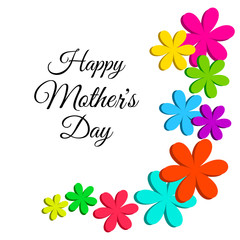 Celebration card for Mother's Day. Vector illustration