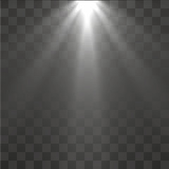 light rays wide top to bottom transparent vector eps 10