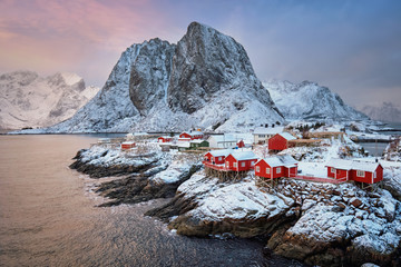 Hamnoy fishing village on Lofoten Islands, Norway