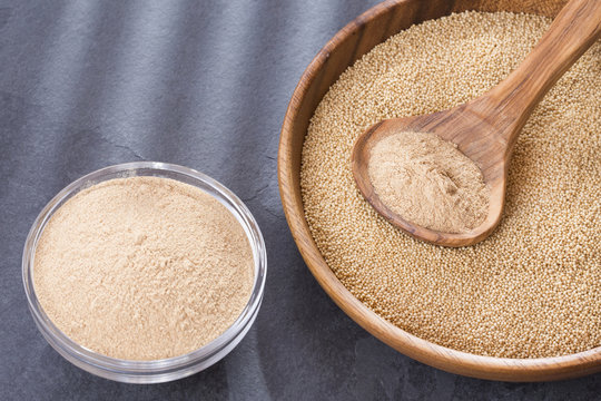 Raw organic amaranth grain and flour - amaranth