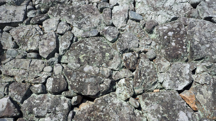 Texture of big real rock stone wall.