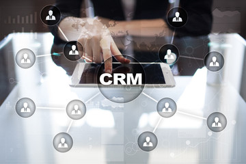 CRM. Customer relationship management concept. Customer service and relationship.