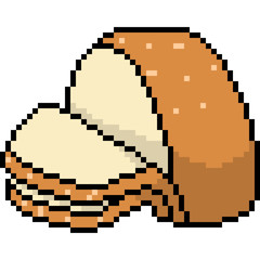 Obraz premium vector pixel art bread