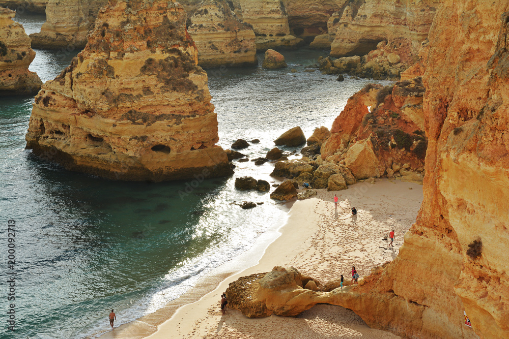 Canvas Prints Algarve rocks, amazing destination in Portugal and  all seasons attraction for many tourists in entire world