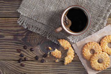 Coffee and shortbread cookies