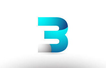 grey blue number 3 logo 3d design