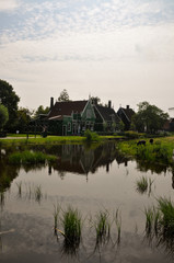 Fototapeta premium house next to lake