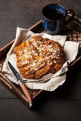 Sweet maple syrup bread
