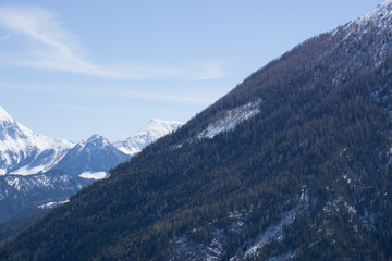 Fototapeta na wymiar Mountain with Snow