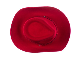 red felt  female hat