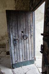 Historic old door at castle
