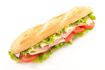 sandwich isolated on white background
