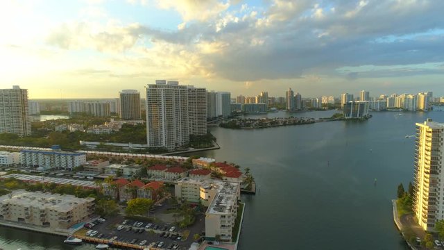 Aerial Miami Aventura drone footage