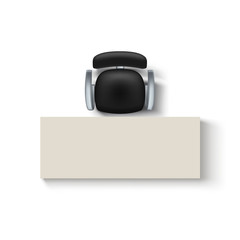 Obraz premium chair and desk top view
