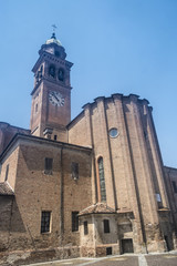 Fototapeta na wymiar Cortemaggiore, historic church