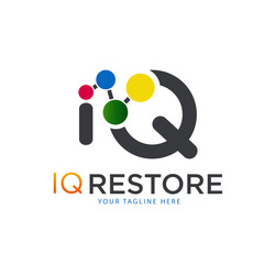 iq restore logo - obrazy, fototapety, plakaty