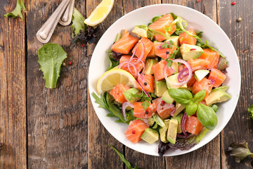 salmon and avocado salad