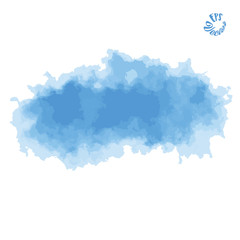 Painted vector background clouds and air