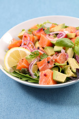 salmon and avocado salad