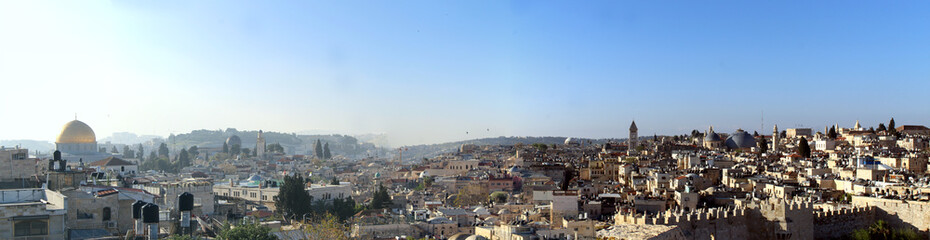 Obraz premium Dome of the Rock on Temple Mount in Old Jerusalem