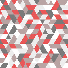 Geometric vector pattern with triangles. Geometric modern ornament. Seamless abstract background