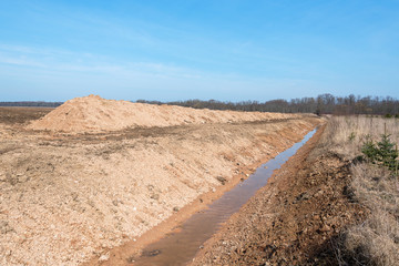 New agricultural ditch.