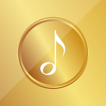 Gold Medaille - halbe Note