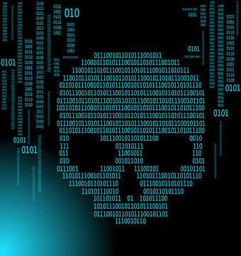 Cyber attack background.