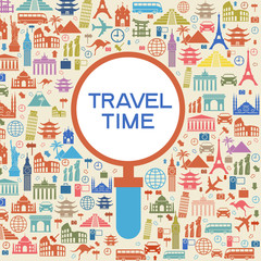 A set of elements for travel and vacations.0010118