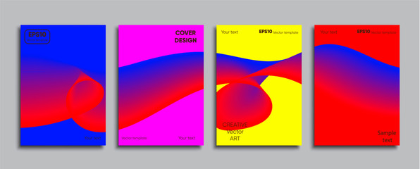 Creative colored cover. Cover design.