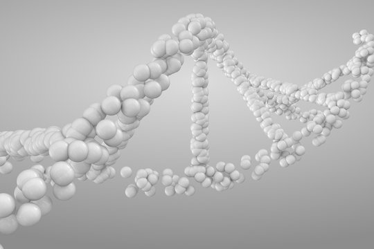  3d rendering DNA molecule
