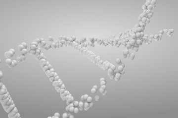  3d rendering DNA molecule