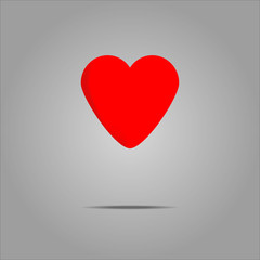 Heart icon modern symbol for graphic and web design. Heart icon flat vector illustration, EPS10.