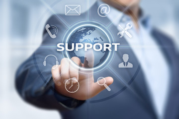 Technical Support Center Customer Service Internet Business Technology Concept