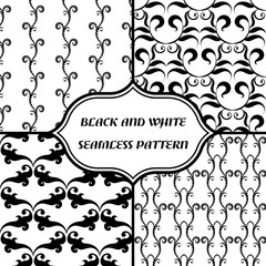 Black-and-white abstract pattern