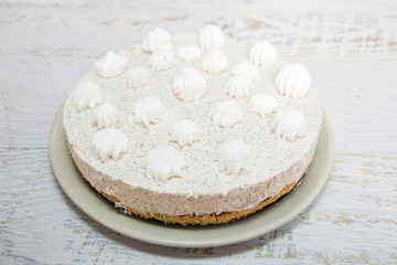 Obraz na płótnie Canvas Homemade Creamy Cake with Poppy Seed