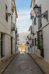 calle típica en Altea, Alicante