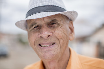 Portrait of a happy grandpa
