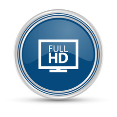 Blauer Button - HD Auflösung