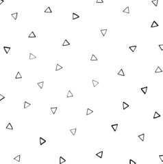 Triangles texture. Vector handmade drawing.