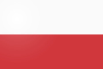 Obraz premium Poland Flag. Official colors and proportion correctly. National Flag of Poland. Poland Flag vector illustration. Poland Flag vector background.