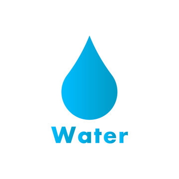 Drop of water vector logo