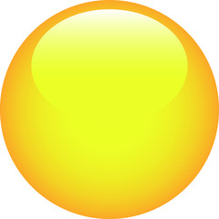 Yellow Shiny round button